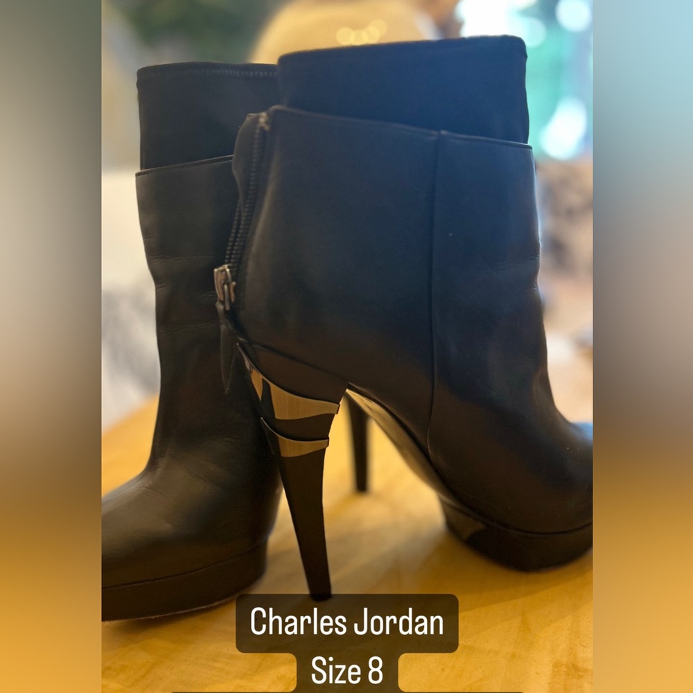 Charles Jourdan bootie heels